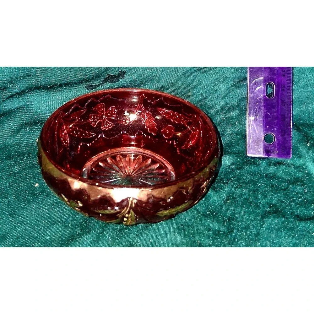 Victorian Gold Flash Ruby Lo Bowm  8 in Stunning